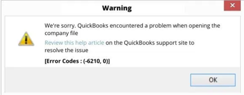 QuickBooks Error 6210, 0