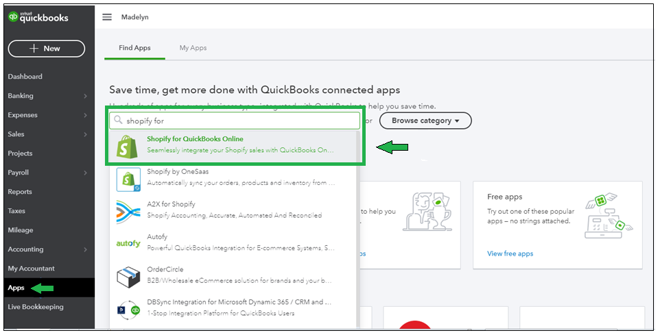 Shopify For QuickBooks Online