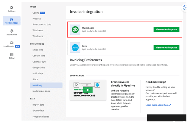 Invoice Integration