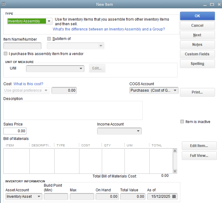 BOM Cost Monitoring