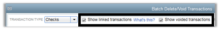 Batch Deleted Void Transactions
