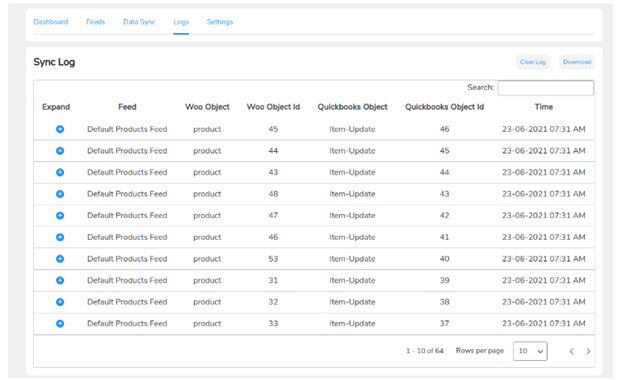 Complete Sync Logs