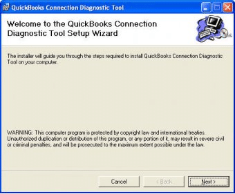 QuickBooks connection diagnostic tool