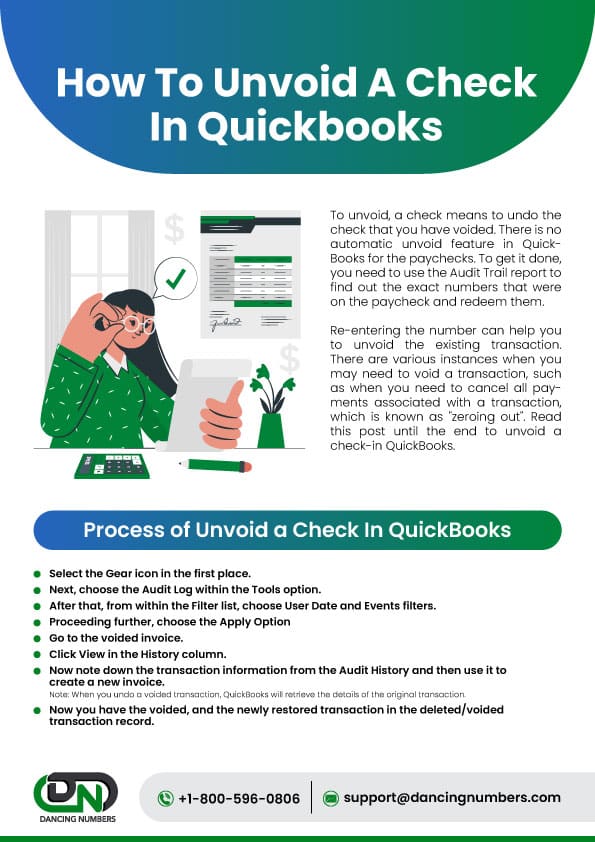 How to Unvoid A Check in QuickBooks