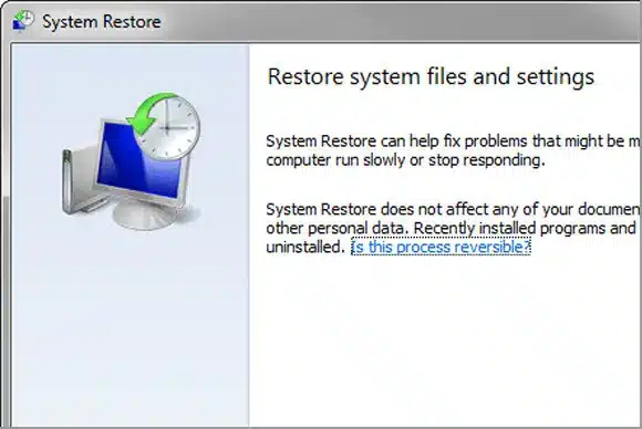 Attempt Restoring Your System