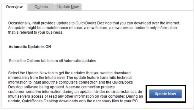 Update QuickBooks release