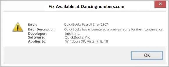 QuickBooks Error 2017