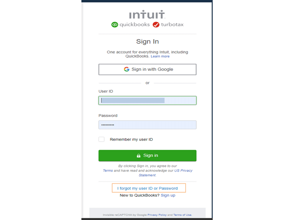 QuickBooks Online Login