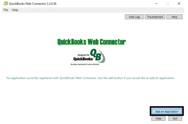 QuickBooks Web Connector