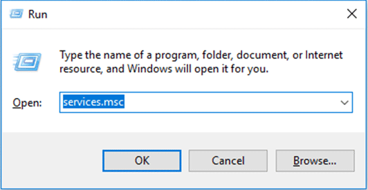 run window services.msc