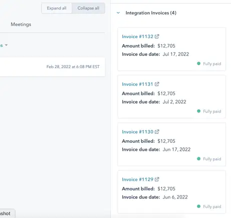 QuickBooks HubSpot Invoice-Integration