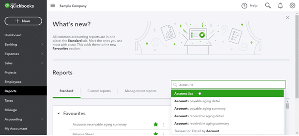 Review Your Accounts Detail Types