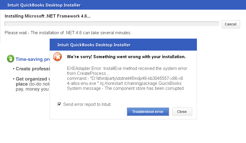 QuickBooks Error 61686 or QuickBooks EXEAdapter Error