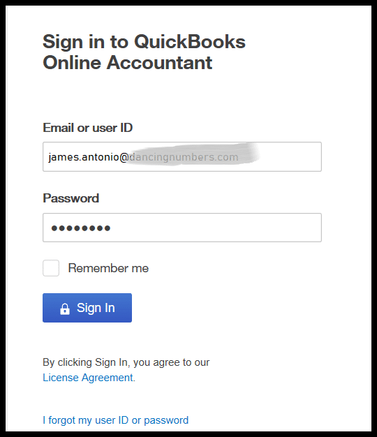 Log in to QuickBooks Online Account Again