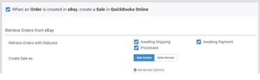 Sale in QuickBooks Online