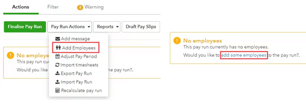 Finalise Pay Run