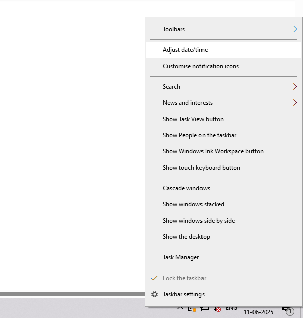 Check and Correct Date & Time Settings