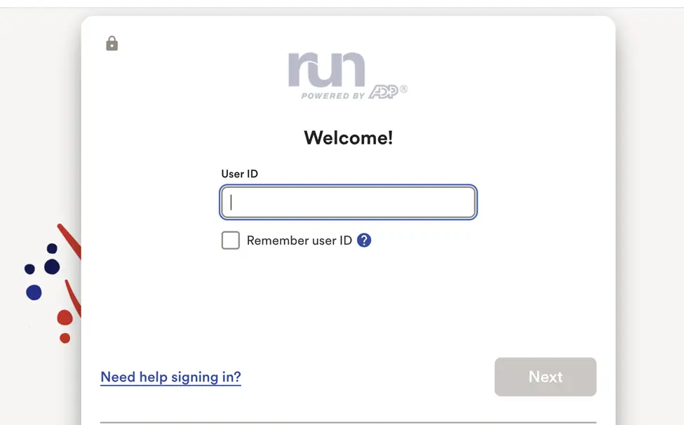 Log into your ADP RUN Payroll account