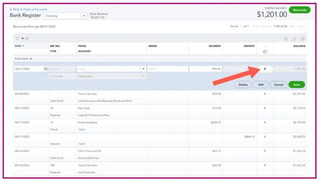 How To Undo Reconciliation In Quickbooks Online
