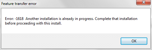QuickBooks Error 1618
