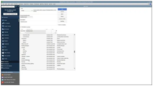 type the line item description