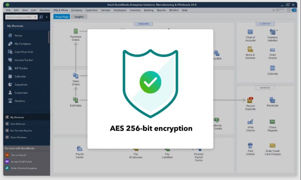 AES 256-bit encryption