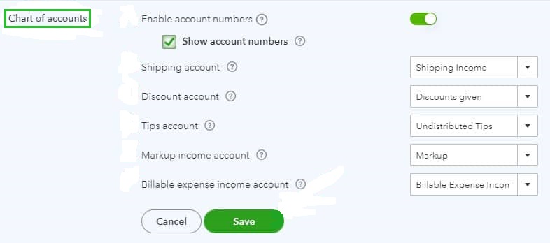 Customize Your Chart of Accounts