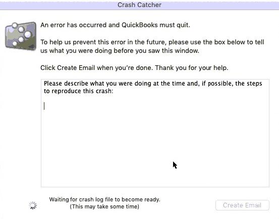 QuickBooks Crash Catcher Error