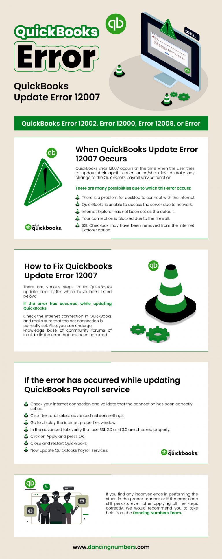 QuickBooks Update Error 12007 (Verfied Methods to Resolve It)