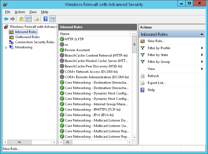 Creating an Exception in the Windows Firewall