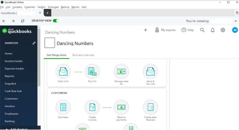 QuickBooks Online Desktop App Screenshots 1