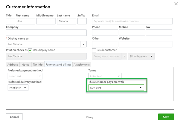 Make a Duplicate Customer