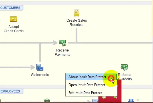 Intuit data protect Screenshot