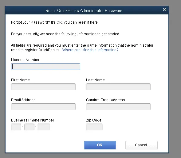 How to Use QuickBooks Automated Password Reset Tool Automated password reset tool Screenshots 1