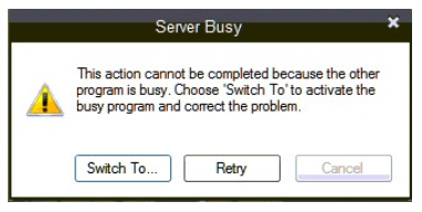 QuickBooks Server Busy Error
