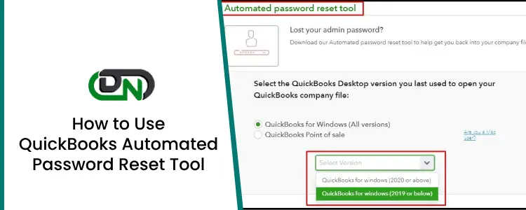 How to Use QuickBooks Automated Password Reset Tool