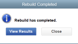 Rebuild Has Complete
