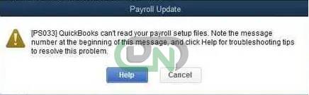QuickBooks Error PS033 Screenshots
