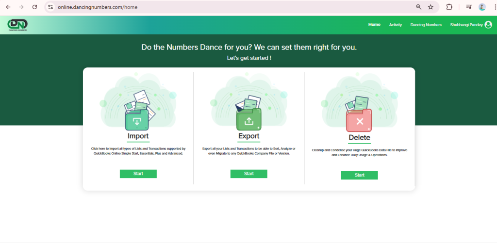 Launch Dancing Numbers