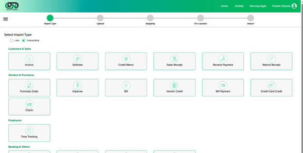Import Deposits into QuickBooks Online