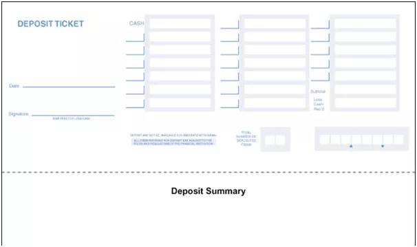 Print Deposit Summary Print Deposit Summary