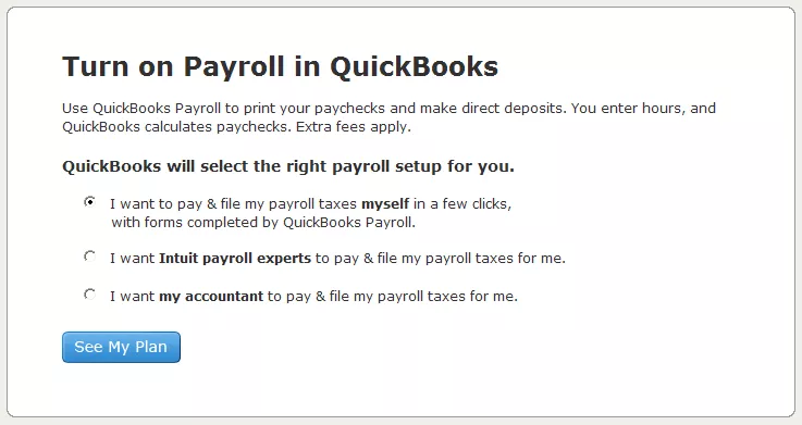 Turn on Payroll Turn on Payroll