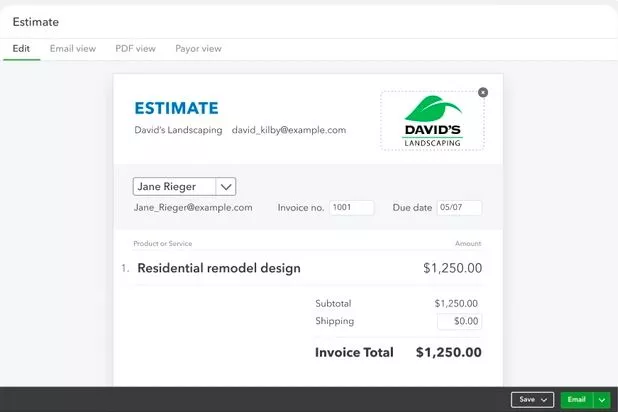Send Estimates